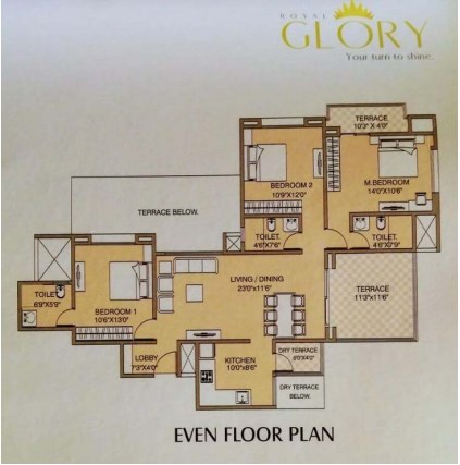 Resale Royal Glory Bhumkar wakad Floor Plan