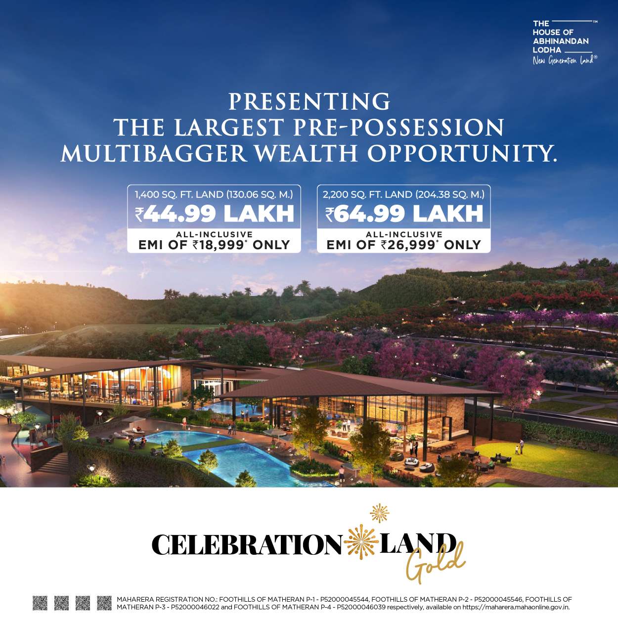 Celebration Land Matheran Neral HOABL Lodha Plots